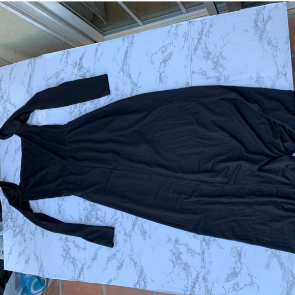 Reformation Dottie Dress Black LBD Mini Jersey - Picture 5 of 7